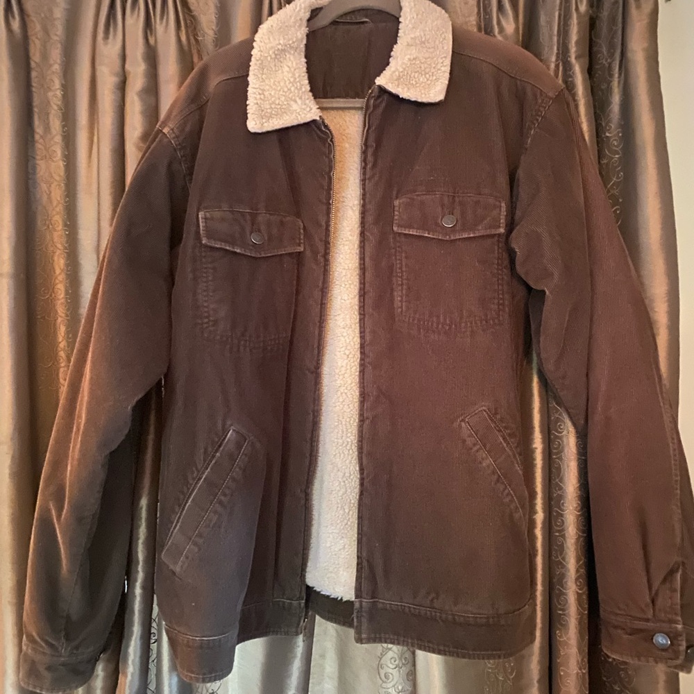💙HP💙Patagonia  Brown Sherpa-Lined Jacket - Picture 2 of 8